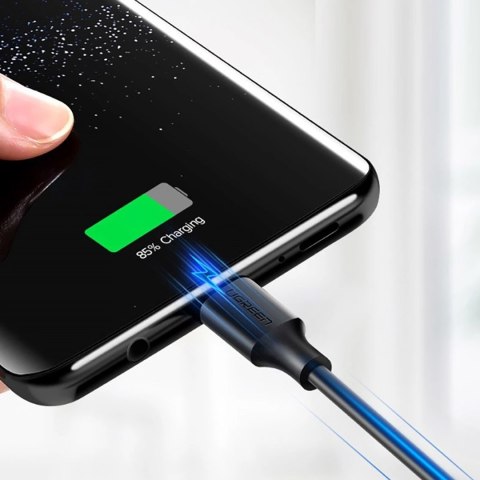 Kabel przewód USB-A 3.0 - USB-C 3A 1.5m - czarny