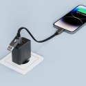 Kabel przewód USB-C - USB-A / USB-C 480Mb/s 3A 0.2m - czarny