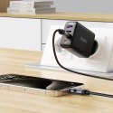 Kabel przewód USB-C - USB-C z wyświetlaczem 480Mb/s 66W 1.2m - czarny
