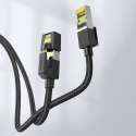 Kabel przewód patchcord Ethernet RJ45 Cat 7 10 Gbps 3m - czarny