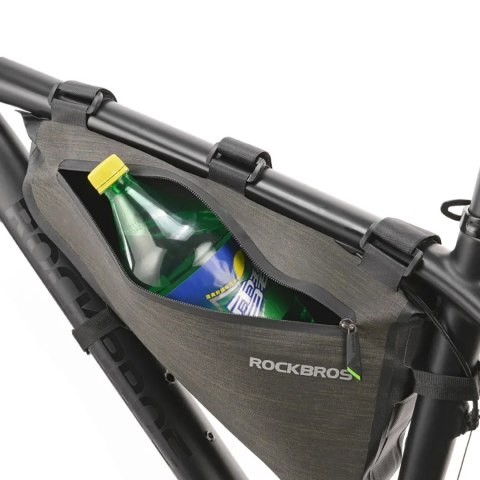 Torba rowerowa mocowane na ramę 5l AS-017 - ciemnozielona