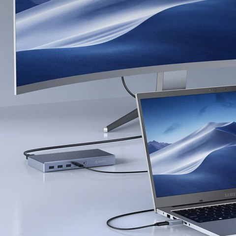 Adapter AH-AC10 przejściówka USB-C na USB-A - szary
