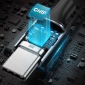 Adapter do słuchawek mini jack 3.5 mm (żeński) - USB-C (męski) 10cm - szary