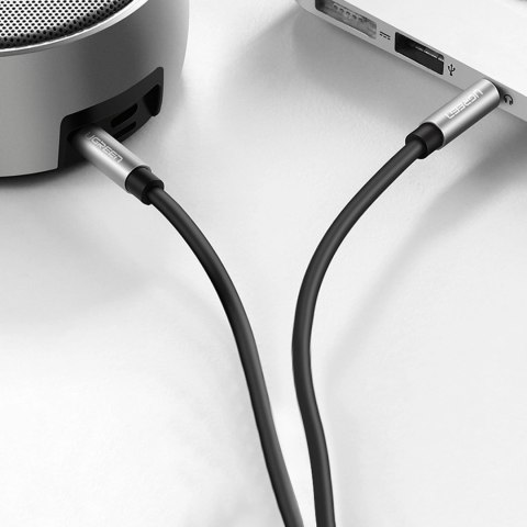 Kabel przewód audio AUX mini jack 3.5mm 3m - czarny