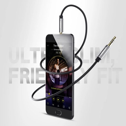 Kabel przewód audio AUX mini jack 3.5mm 3m - czarny