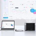 Kabel przewód micro HDMI - HDMI 2.1 8K 1m - szary