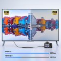 Kabel przewód mini HDMI - HDMI 2.1 8K 1m - szary