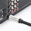 Kabel przewód optyczny audio światłowód Toslink SPDIF 1m - szary