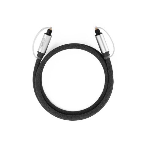 Kabel przewód optyczny audio światłowód Toslink SPDIF 1m - szary