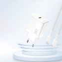 Ładowarka sieciowa PD20W GaN USB-C - biała