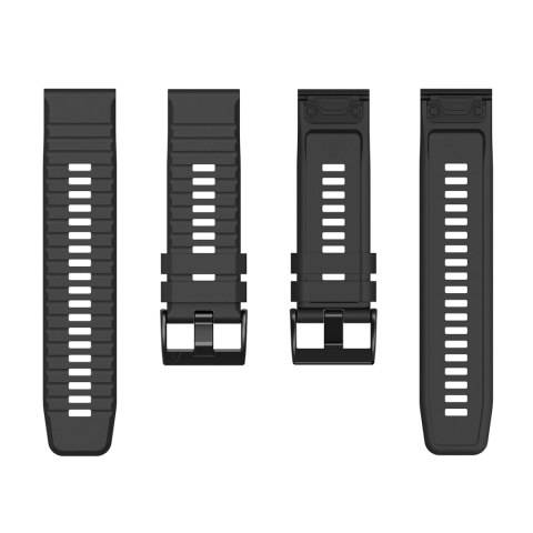 Pasek silikonowy do smartwatcha Garmin Fenix 3/5X/6X/7X Pro - czarny