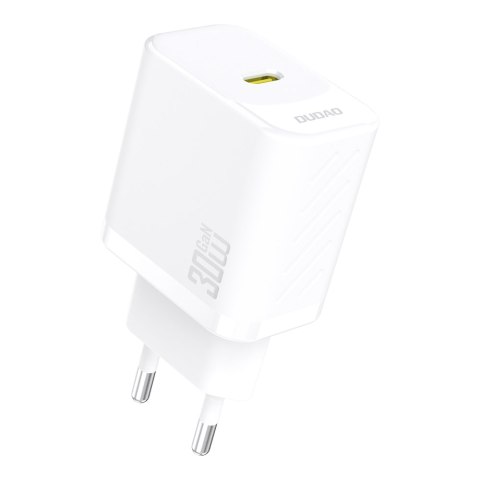 Szybka ładowarka sieciowa 30W PD GaN USB-C - biała