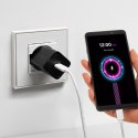 Kabel przewód w oplocie USB-C 60W 1.5m - szary