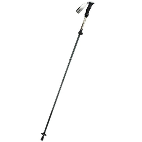 Kij kijek trekkingowy nordic walking aluminiowy 110 - 130 cm brązowy - 1 szt.