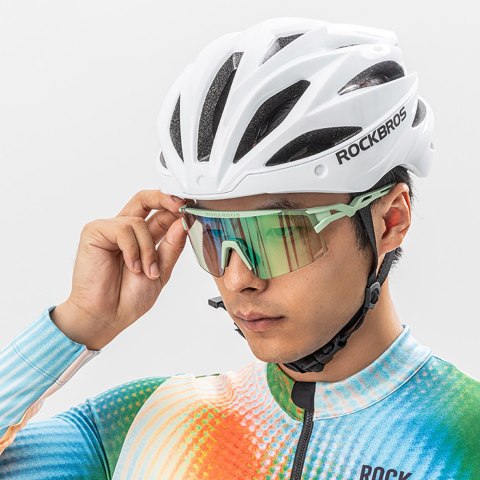 Okulary rowerowe fotochromowe z filtrem UV i wkładką korekcyjną - czarne
