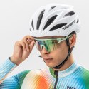 Okulary rowerowe fotochromowe z filtrem UV i wkładką korekcyjną - przezroczyste fioletowe