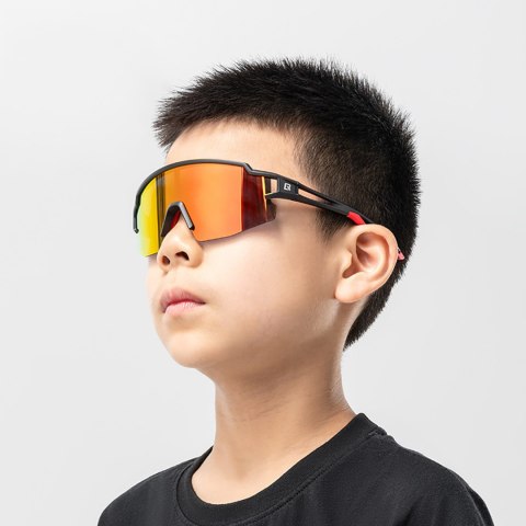 Okulary rowerowe polaryzacyjne dla dzieci z filtrem UV - szare