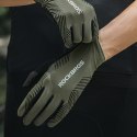 Rękawiczki rowerowe amortyzujące pełne rozmiar XXL - czarne