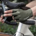 Rękawiczki rowerowe oddychające bez palców rozmiar L - zielone
