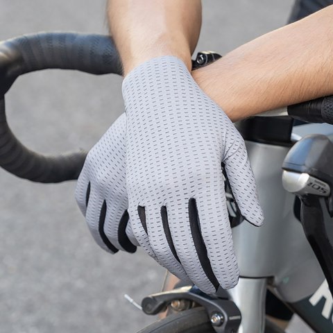 Rękawiczki rowerowe oddychające pełne rozmiar S - zielone
