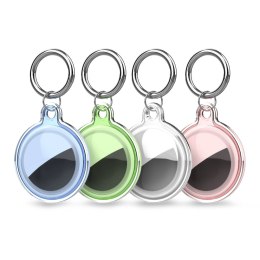 Etui na lokalizator Apple AirTag wodoodporne transparentne - 4 szt.