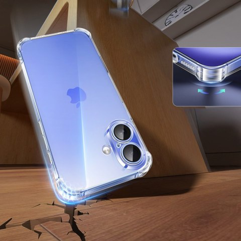 Etui ochronne na iPhone 16 Plus Bright Cushion CA101 - przezroczyste