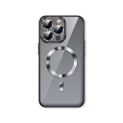 Etui pokrowiec na Samsung Galaxy S24 FE Electroplated Magsafe - niebieskie