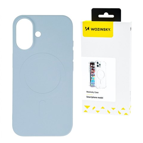 Etui pokrowiec na Samsung Galaxy S24 FE Liquid Silicone Case MagSafe - jasnoniebieskie