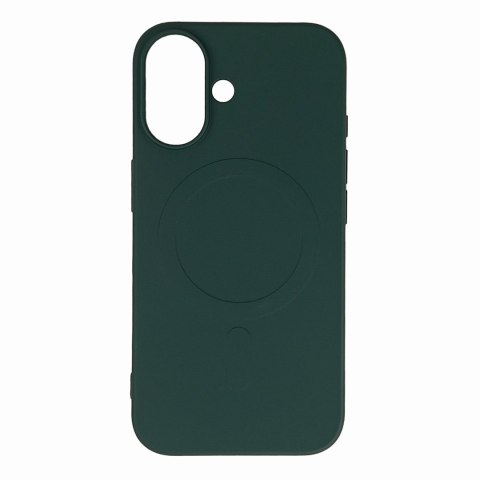 Etui pokrowiec na Samsung Galaxy S24 FE Liquid Silicone Case MagSafe - zielone