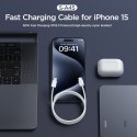 Kabel przewód Ben Series USB-C 60W 1 m - biały