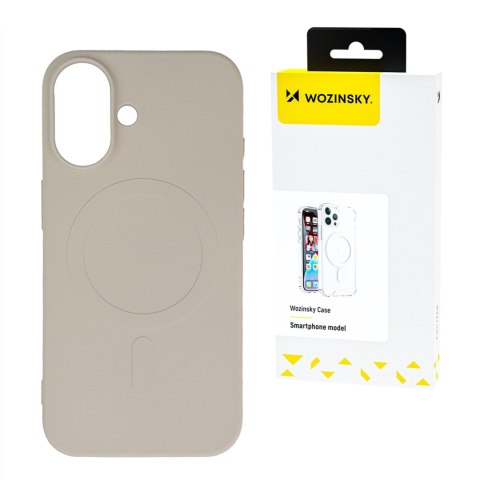 Silikonowe etui na Samsung Galaxy S24 FE Silicone Case MagSafe - beżowe