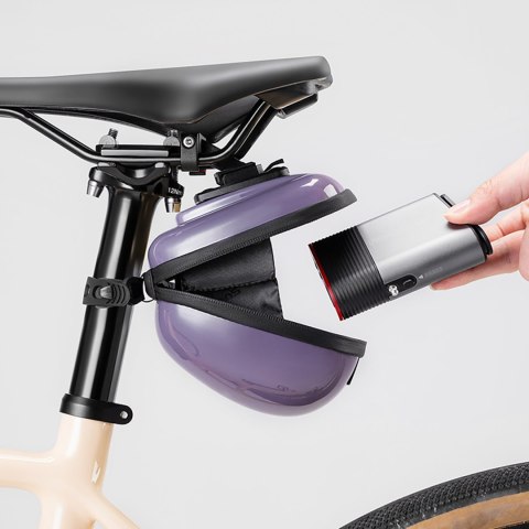 Torba rowerowa sztywna kufer podsiodłowy hard shell 0.4l - czarna