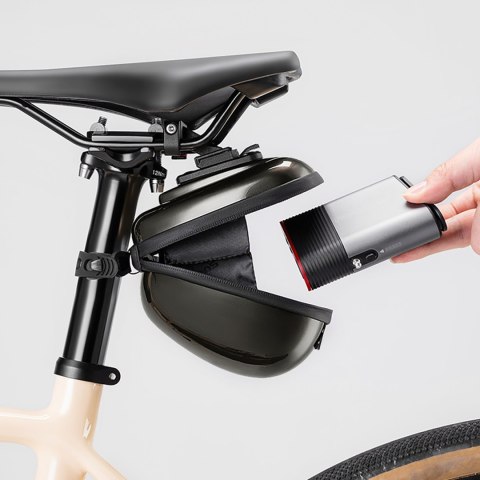Torba rowerowa sztywna kufer podsiodłowy hard shell 0.4l - czarna
