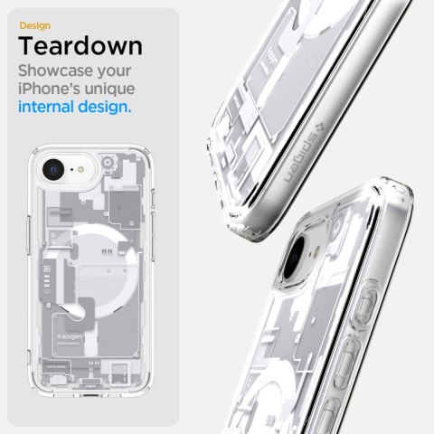 Etui case na iPhone 16e Zero One Ultra Hybrid MagSafe - białe