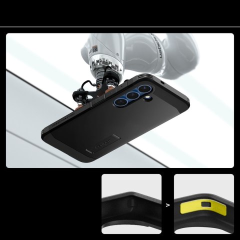 Etui na Samsung Galaxy S25 z podstawką Tough Armor MagSafe - czarne