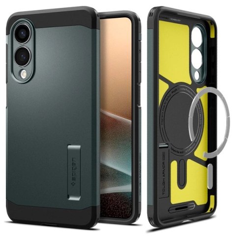 Etui case na Samsung Galaxy S25 Edge Tough Armor MagSafe - zielono-czarne