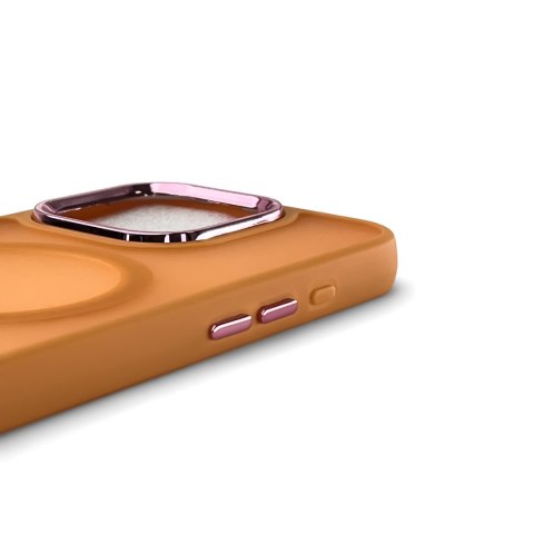 Etui plecki na Samsung Galaxy S25 Fashion Case MagSafe - pomarańczowe