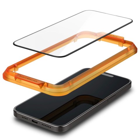 Szkło hartowane ochronne na iPhone 15 Plus ALM Glass FC - czarne 2 szt.