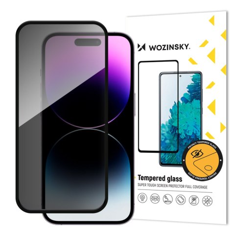 Szkło hartowane prywatyzujące na iPhone 16 Pro Max z filtrem anti-spy Privacy Glass