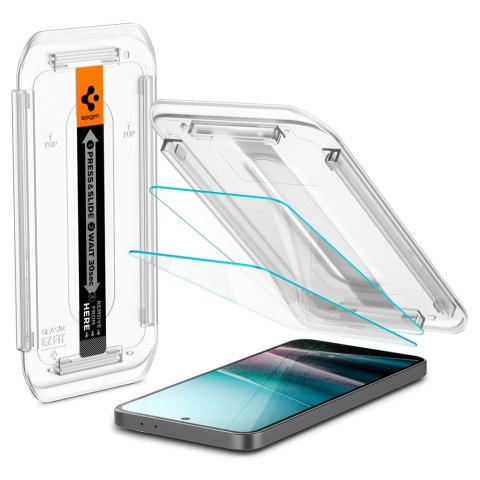 Szkło hartowane z ramką montażową na Samsung Galaxy A36 5G przezroczyste - 2 szt.