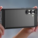 Etui elastyczne silikonowe na Xiaomi 15 Carbon Case - czarne