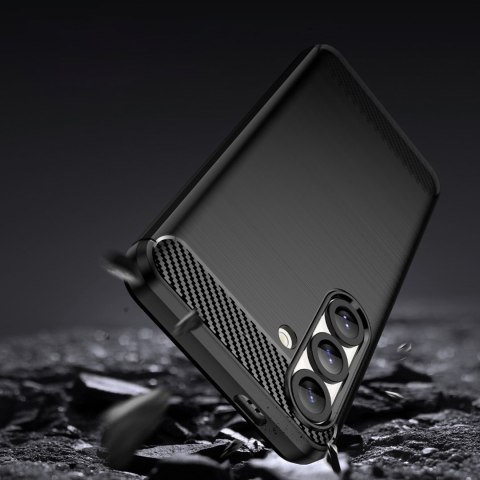 Etui elastyczne silikonowe na Xiaomi Poco F7 Ultra Carbon Case - czarne