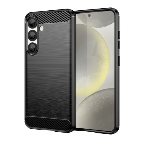 Etui elastyczne silikonowe na Xiaomi Redmi Turbo 4 / Xiaomi Poco X7 Pro Carbon Case - czarne