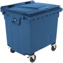 Kontener pojemnik na odpady śmieci komunalne PZH EN 840-2 DIN 1100L - niebieski