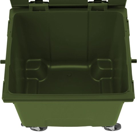 Kontener pojemnik na odpady śmieci komunalne PZH EN 840-2 DIN 1100L - zielony