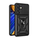 Pancerne etui z podstawką osłoną aparatu na OnePlus 13R 5G / Ace 5 5G / Ace Pro 5G Hybrid Armor Camshield - czarne
