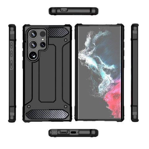 Pancerne hybrydowe etui na Xiaomi Redmi 14C Hybrid Armor - czarne