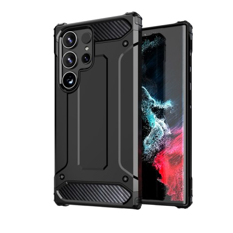Pancerne hybrydowe etui na Xiaomi Redmi Note 14 Pro+ 5G Hybrid Armor - czarne