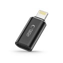 Adapter przejściówka iPhone Lightning (męski) - USB-C (żeński) - czarny