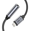Adapter przejściówka iPhone Lightning - mini jack 3.5mm - czarny